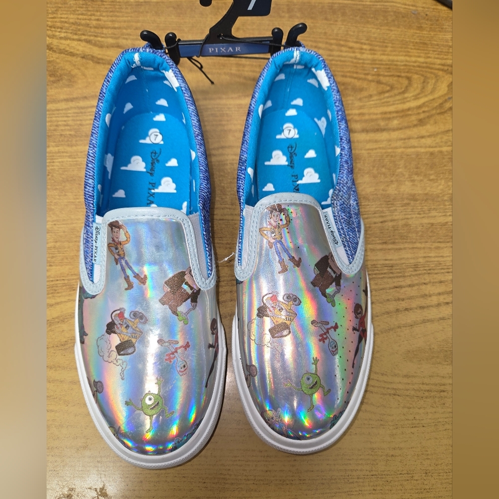 Toy Story Slip-On Shoes - Silver and Blue